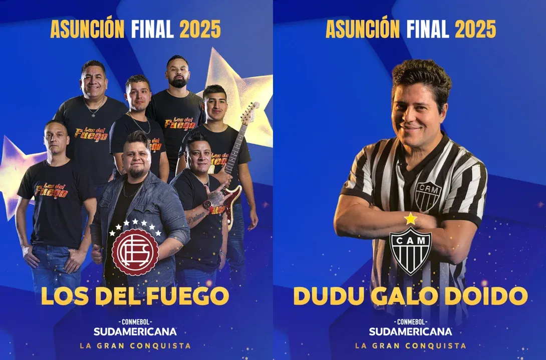 Los del Fuego, presentes en la previa d ela fina Sudamericana entre Lanús y Atl.Mineiro.