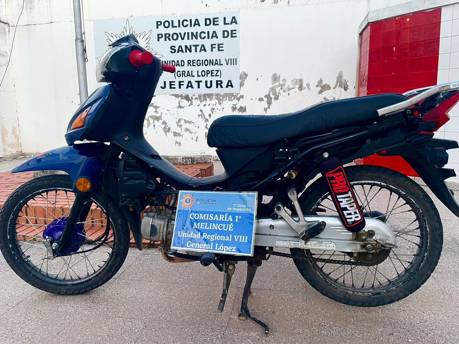 Melincué: detenido por robar la rueda de una moto