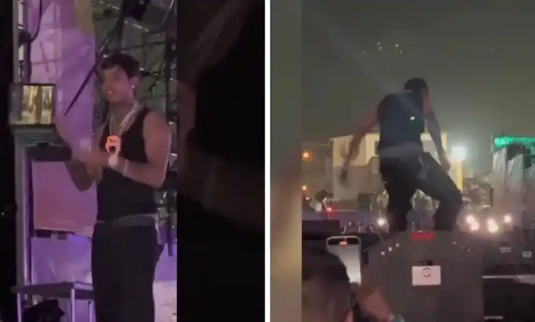 En cantante Natanael Cano agredió y destrozó la laptop de un Dj durante un incidente en Rosarito.