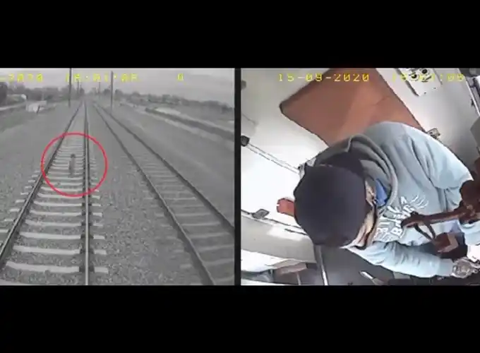 Milagro en Almirante Brown: Una formación del tren Roca casi atropella a un nene que caminaba solo por las vías