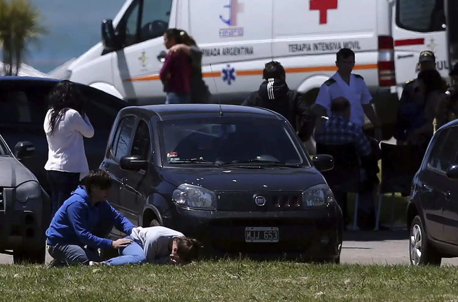 Parte de la Armada: ira, llanto y descontrol de los familiares