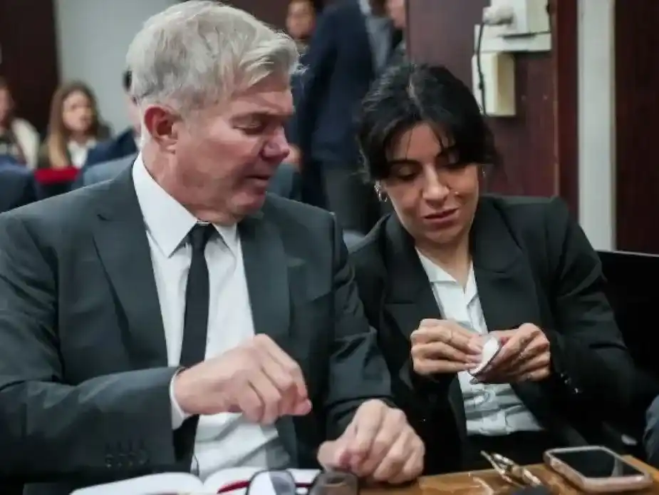 Gianinna Maradona se quebró varias veces durante su extensa declaración. Foto:Reuters