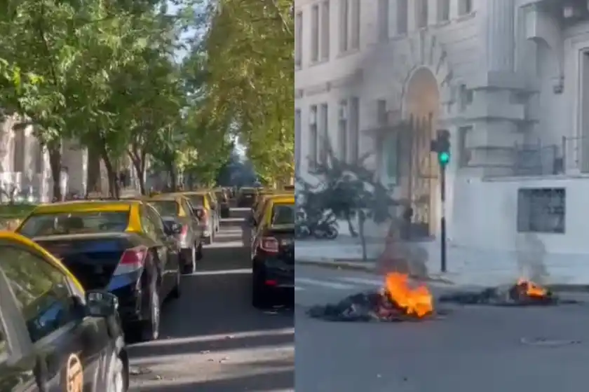 Taxistas se movilizan tras el nuevo crimen de un chofer y el reclamo se extiende con un paro de 24 horas