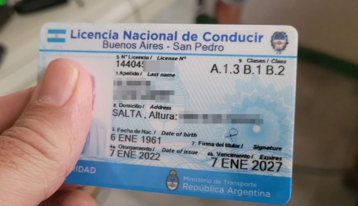 Licencia conducir