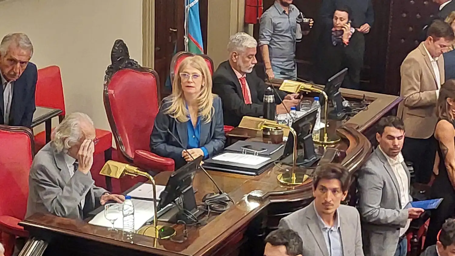 Verónica Magario durante la Sesión Especial del 12 de mayo.