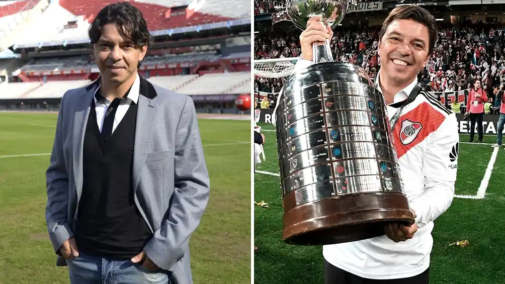 Gallardo cumple cinco años como DT de River