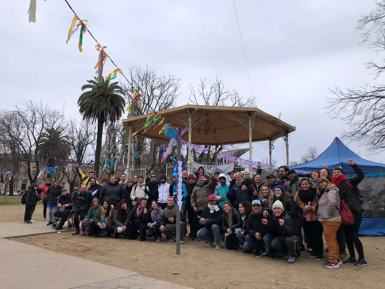 Las organizaciones que abordan problemáticas vinculadas al consumo realizaron una jornada de visibilización en la Plaza Independencia.