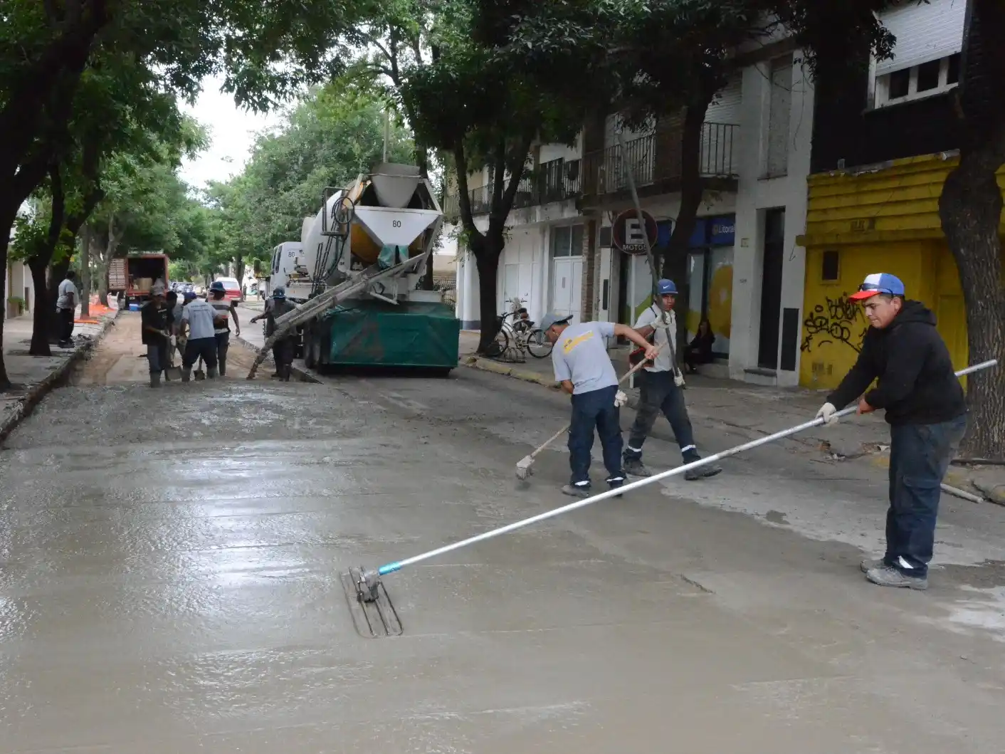 Las obras no se detienen en la ciudad.