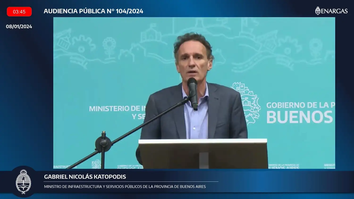 Katopodis audiencia pública gas