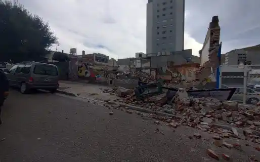 La ráfagas por momentos superaron los 100 km/h.