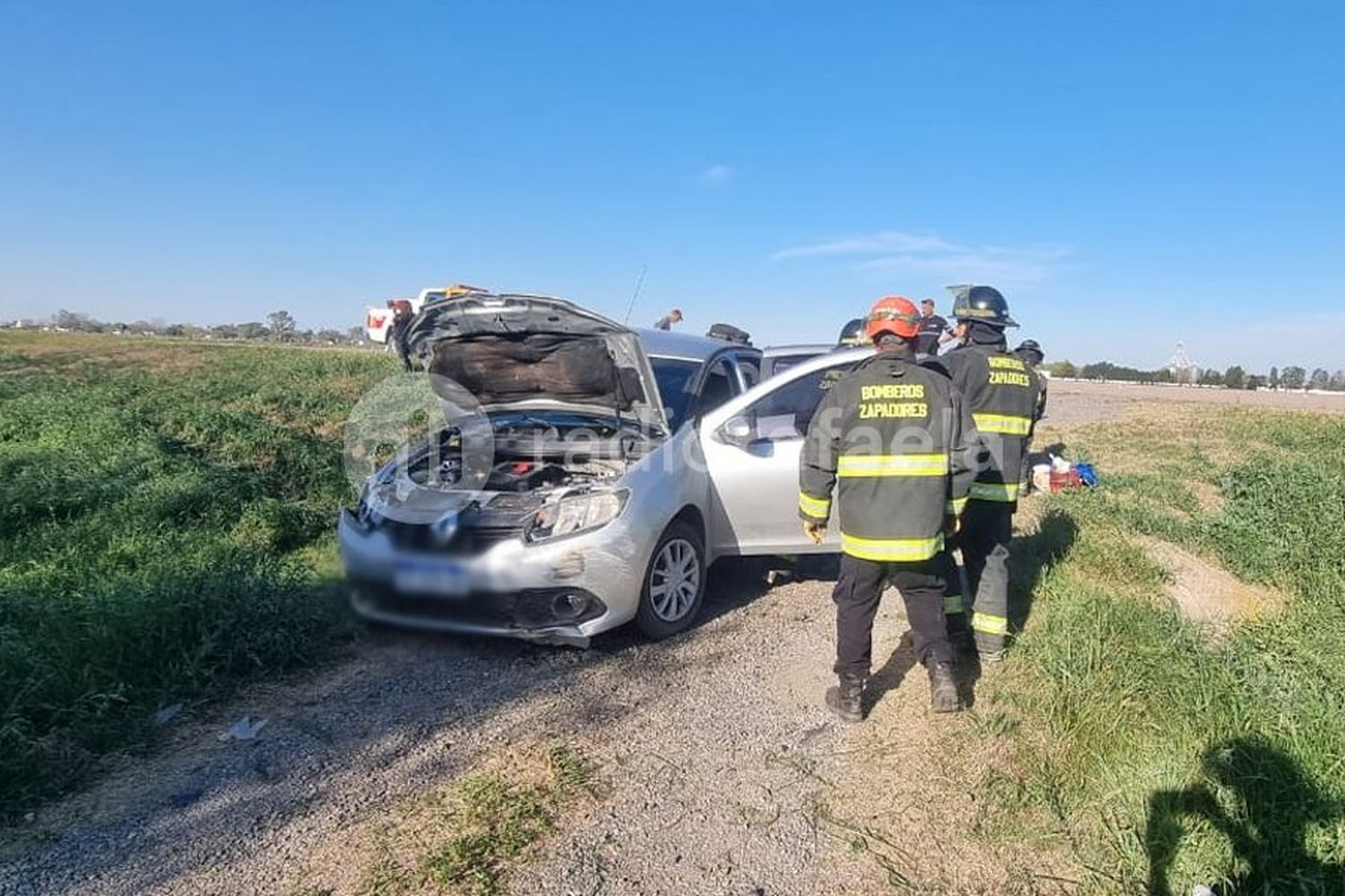 Fuerte accidente cerca de Eusebia terminó con un joven con heridas graves