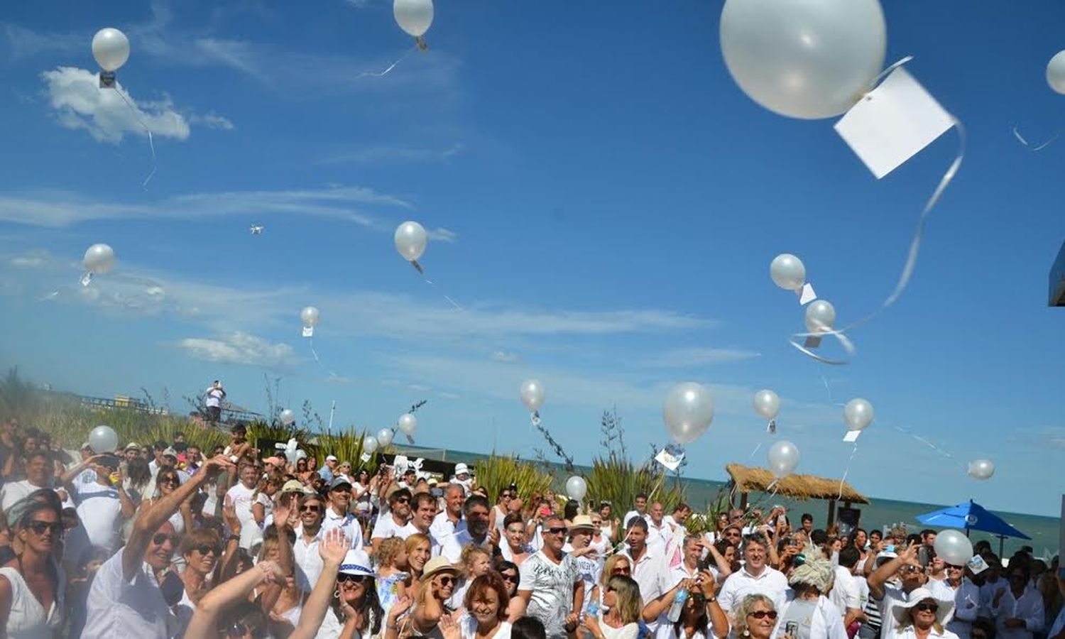 Figuras del espectáculo participaron de la "Fiesta de Blanco"