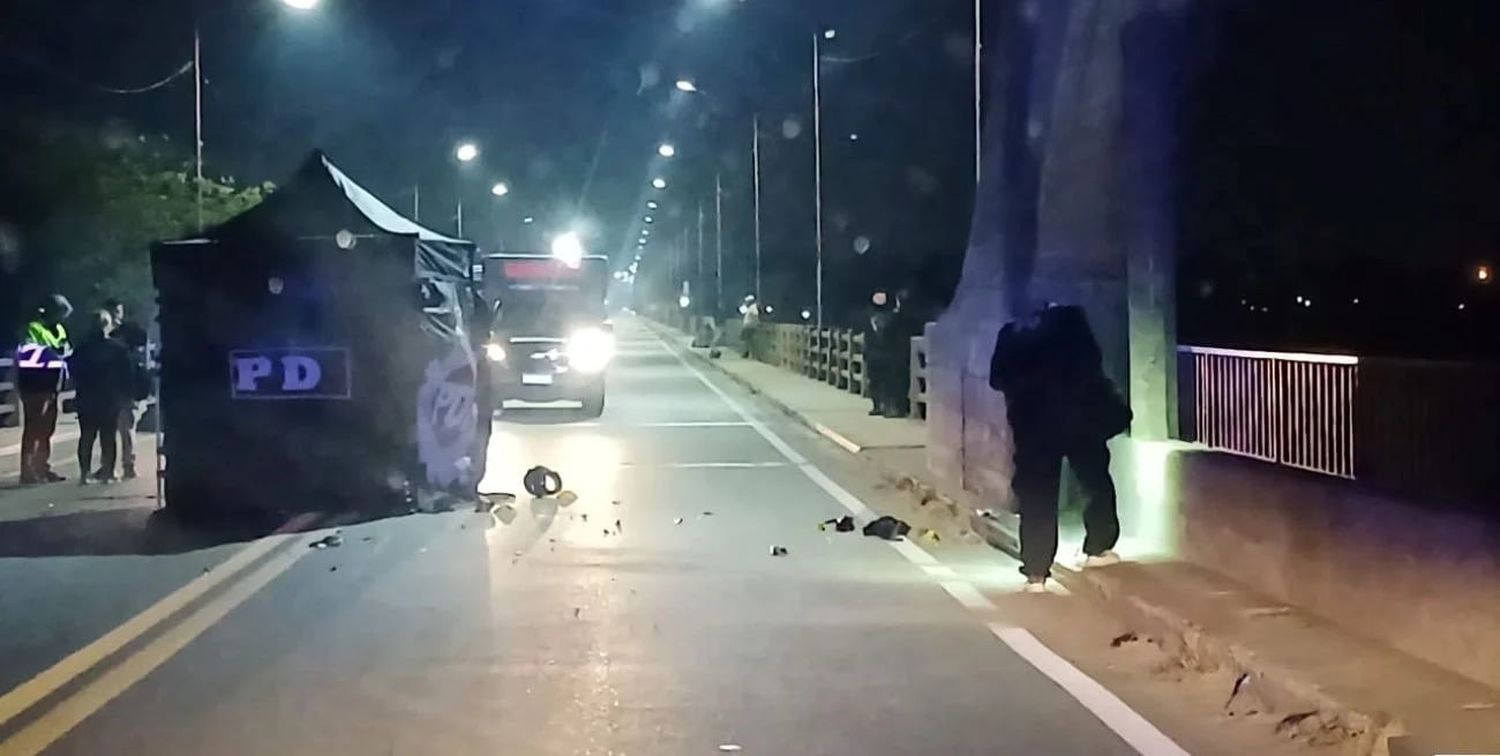 El fatal accidente sucedió en el Puente Carretero (Foto: El Litoral)