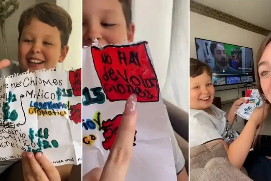 Niño se volvió viral por vender chismes en su escuela