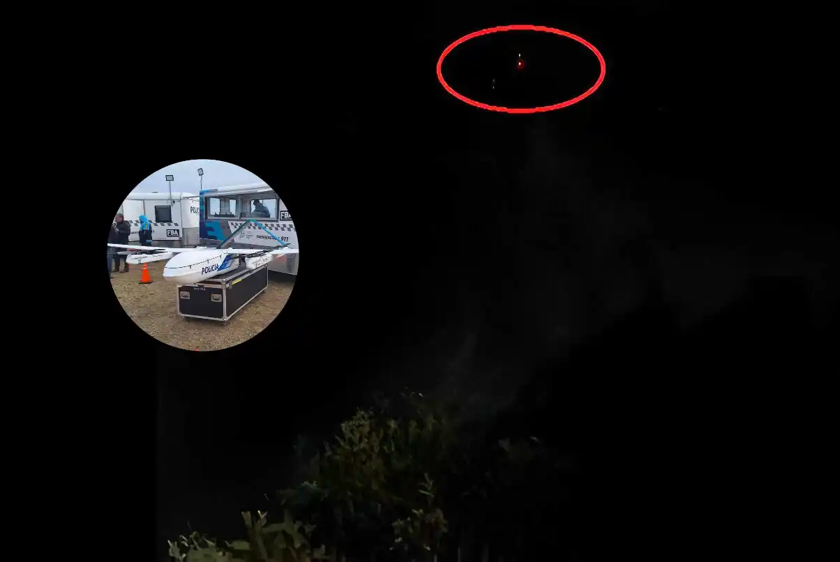 drone la buena moza sobrevuelo nocturno