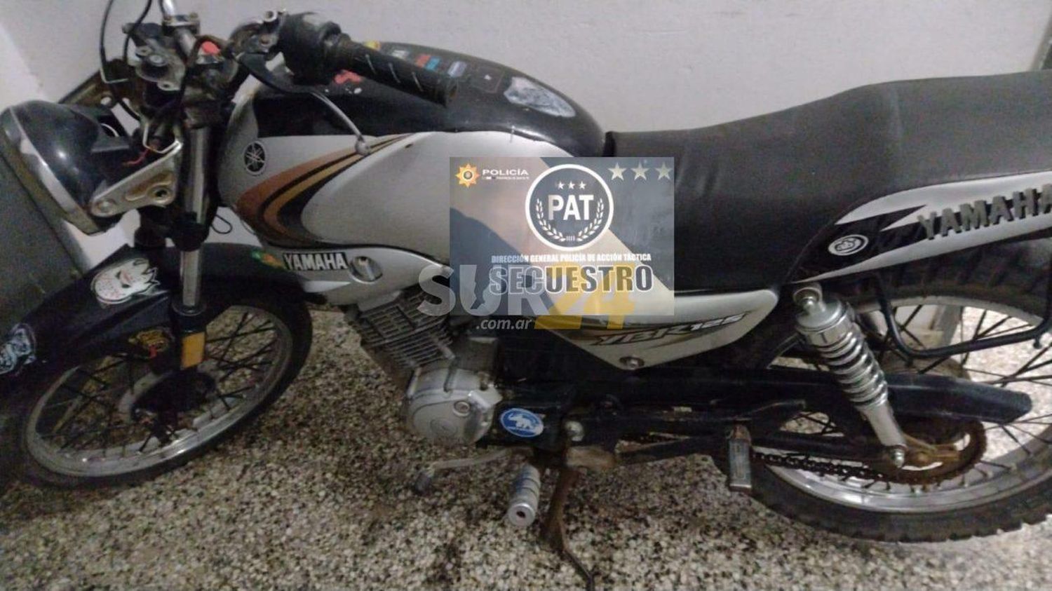 Rufino: Perseguían a dos motociclistas y hallaron marihuana y un arma 