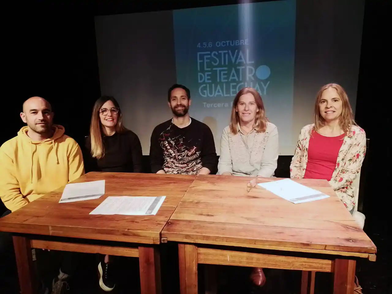 Gastón Miranda, Johanna Buiatti, Gastón Díaz, Nora Ferrando y Muriel Walther.