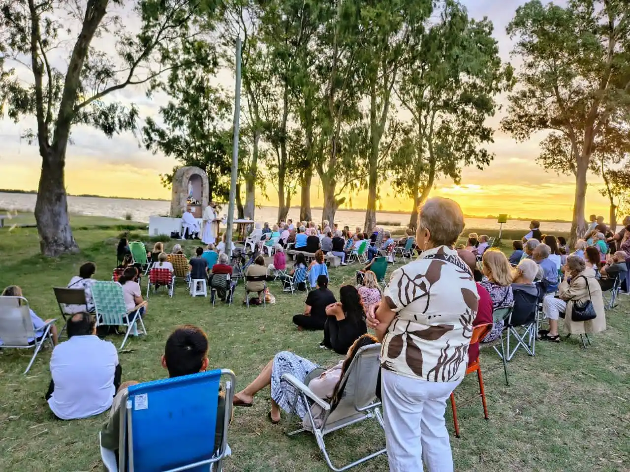 Celebraron la Jornada Mundial de los Enfermos en la ermita de la Virgen de Lourdes en Punta Norte