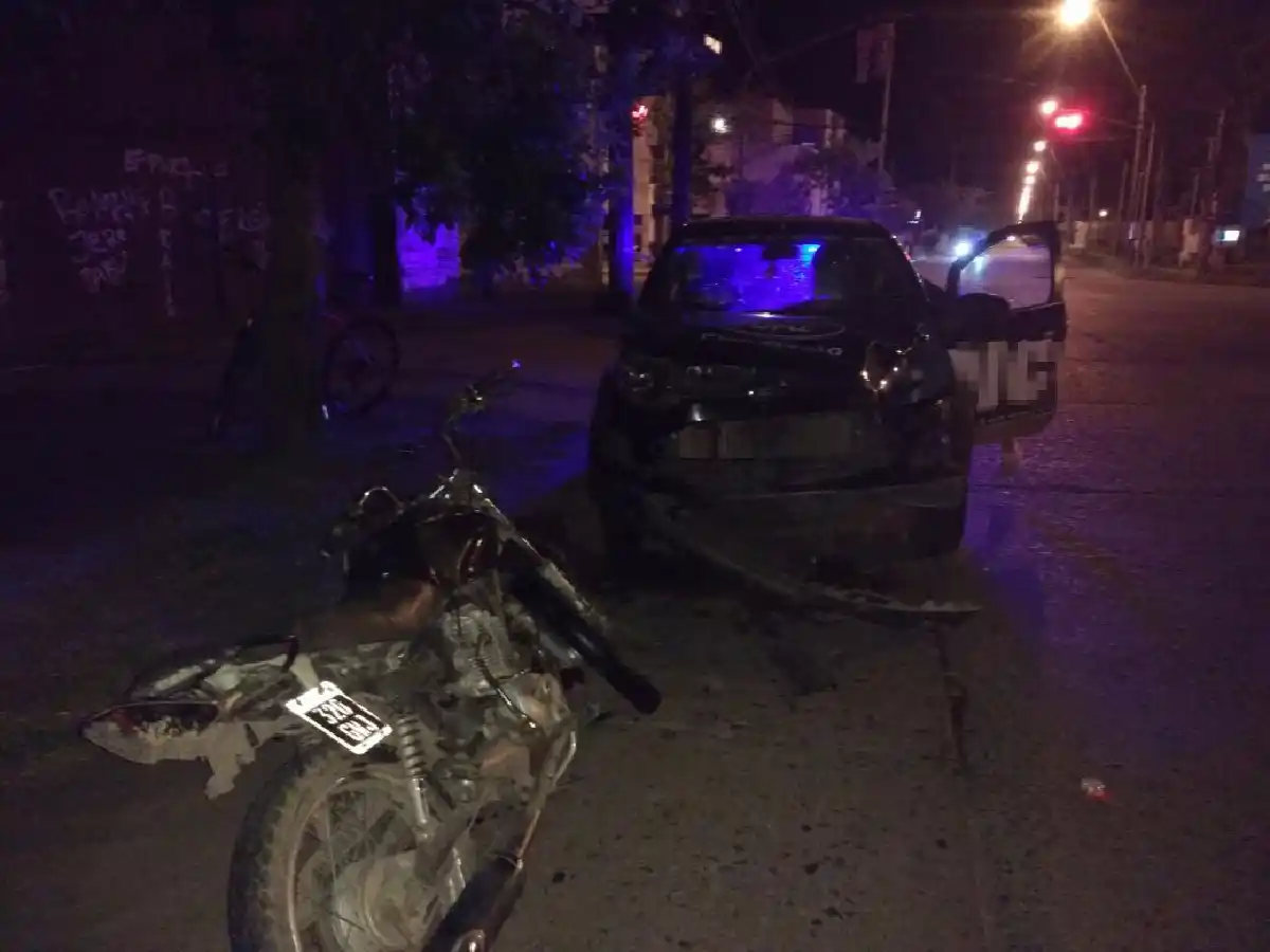 Motociclista grave tras accidente 