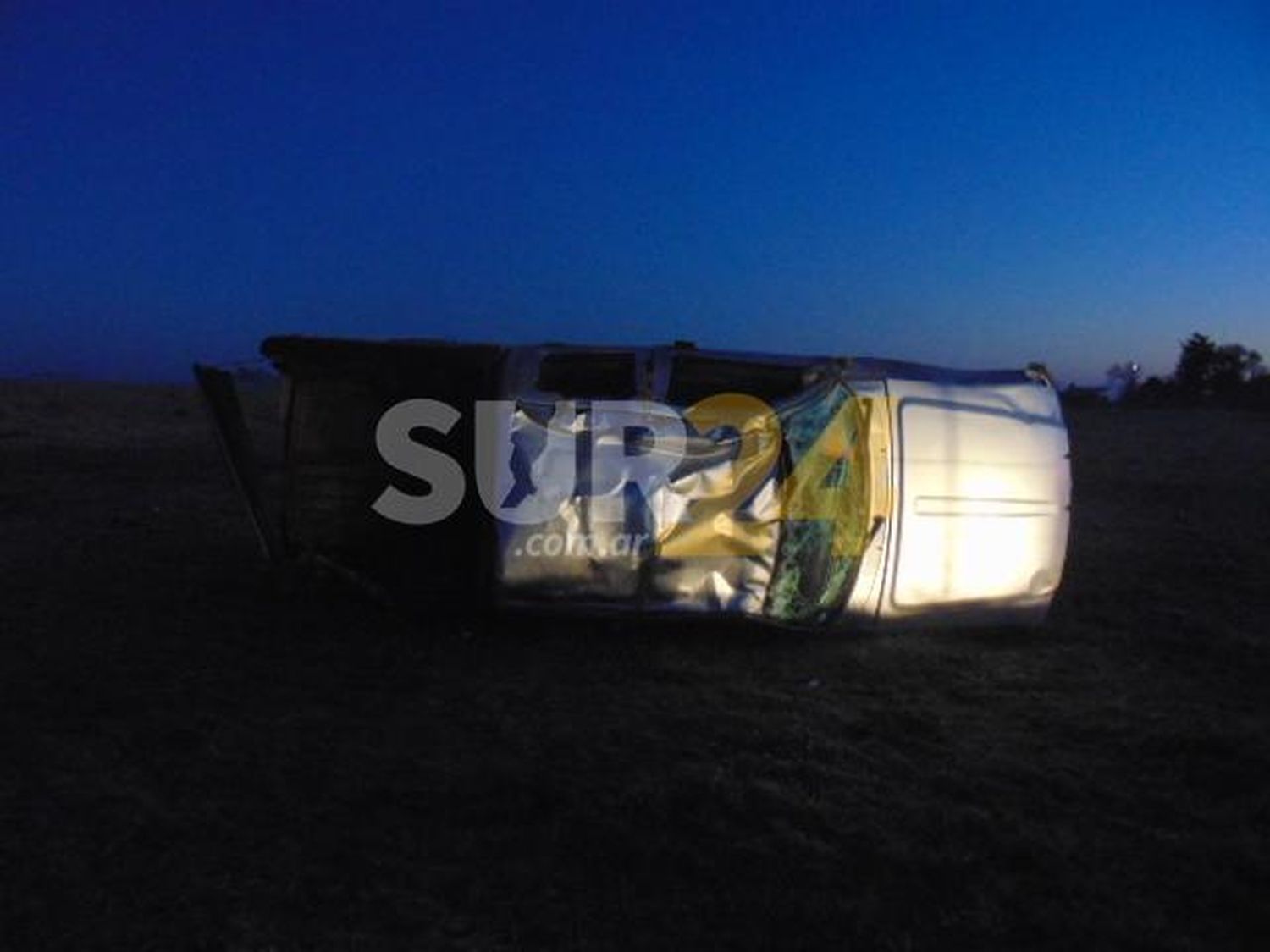 Espectacular vuelco en Ruta Nacional 33 entre Venado y Sancti Spíritu