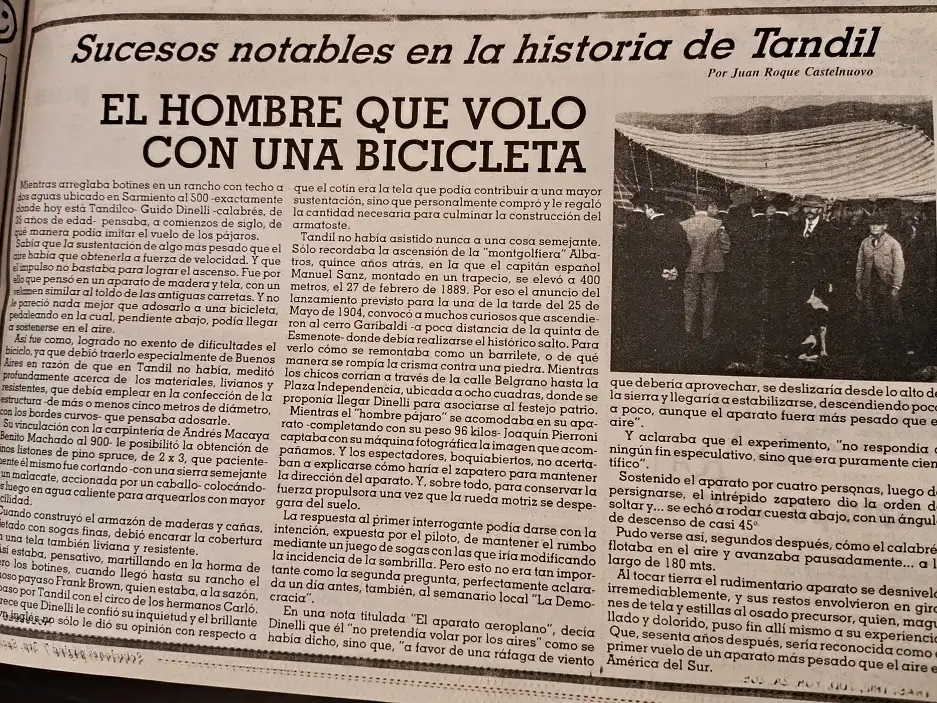 El hombre que voló con una bicicleta