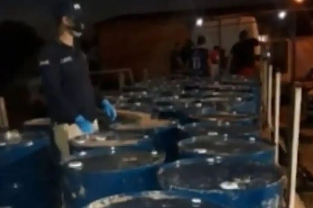 La Policía paraguaya decomisó acetona y cocaína en la región del Chaco