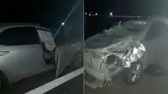 Milagro: una médica chocó con su auto a un caballo