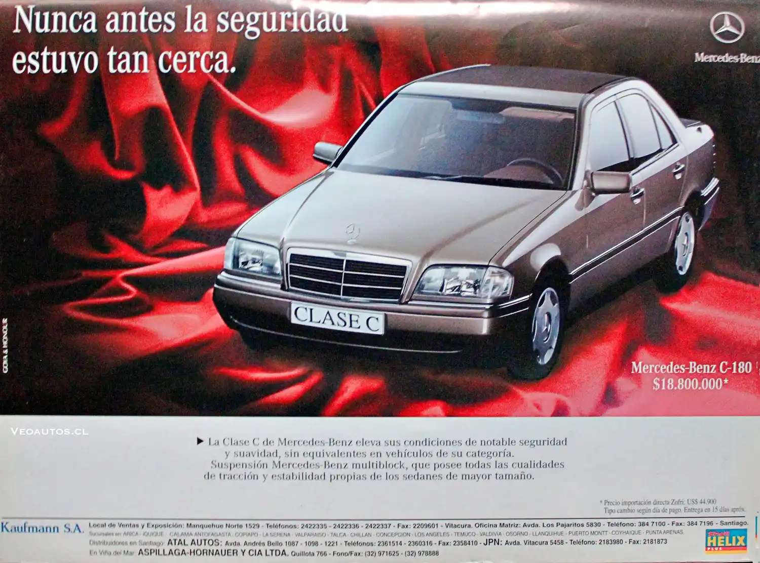 Publicidad. Mercedes Benz lanza el Clase C 220.