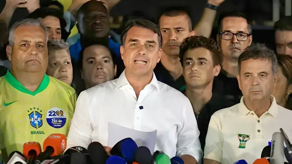 El excandidato presidencial brasileño Flávio Bolsonaro.
