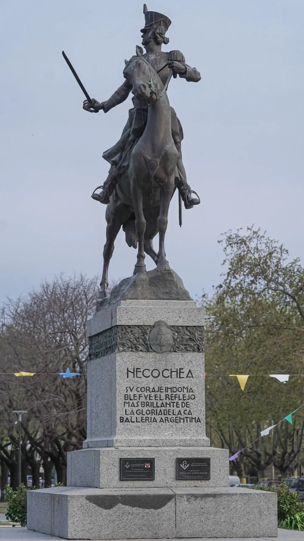 Declararon patrimonio histórico provincia al monumento al general Mariano Necochea