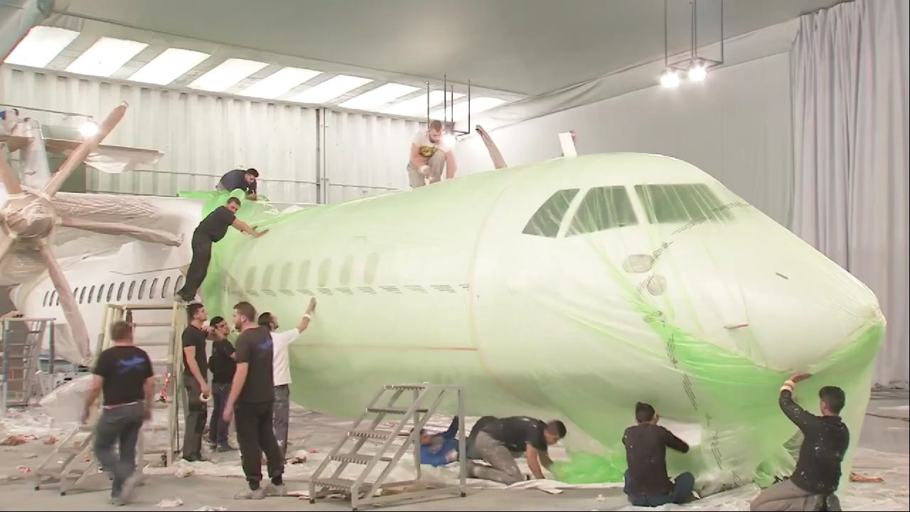 [Video] Así se pintó el primer ATR 72-600 (LV-GUG) de Avianca Argentina