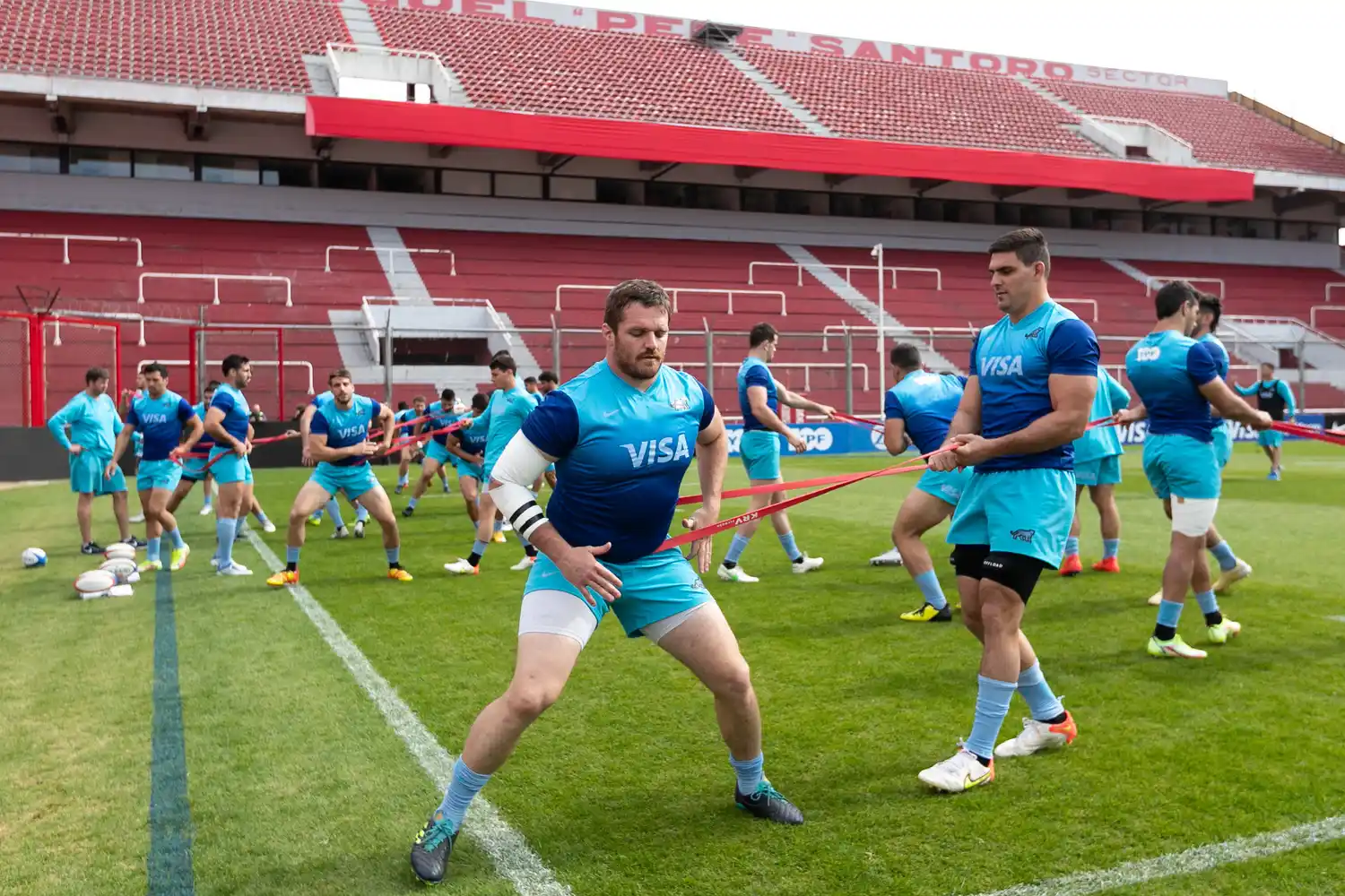 Los Pumas se movieron en el estadio de Independiente.