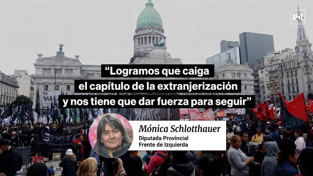 Mónica Schlotthauer destacó la caída del capítulo de tierras antes de la marcha contra la Ley de Propiedad Privada