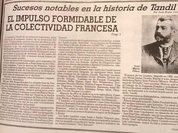 El impulso formidable de la colectividad francesa - Cap. 1