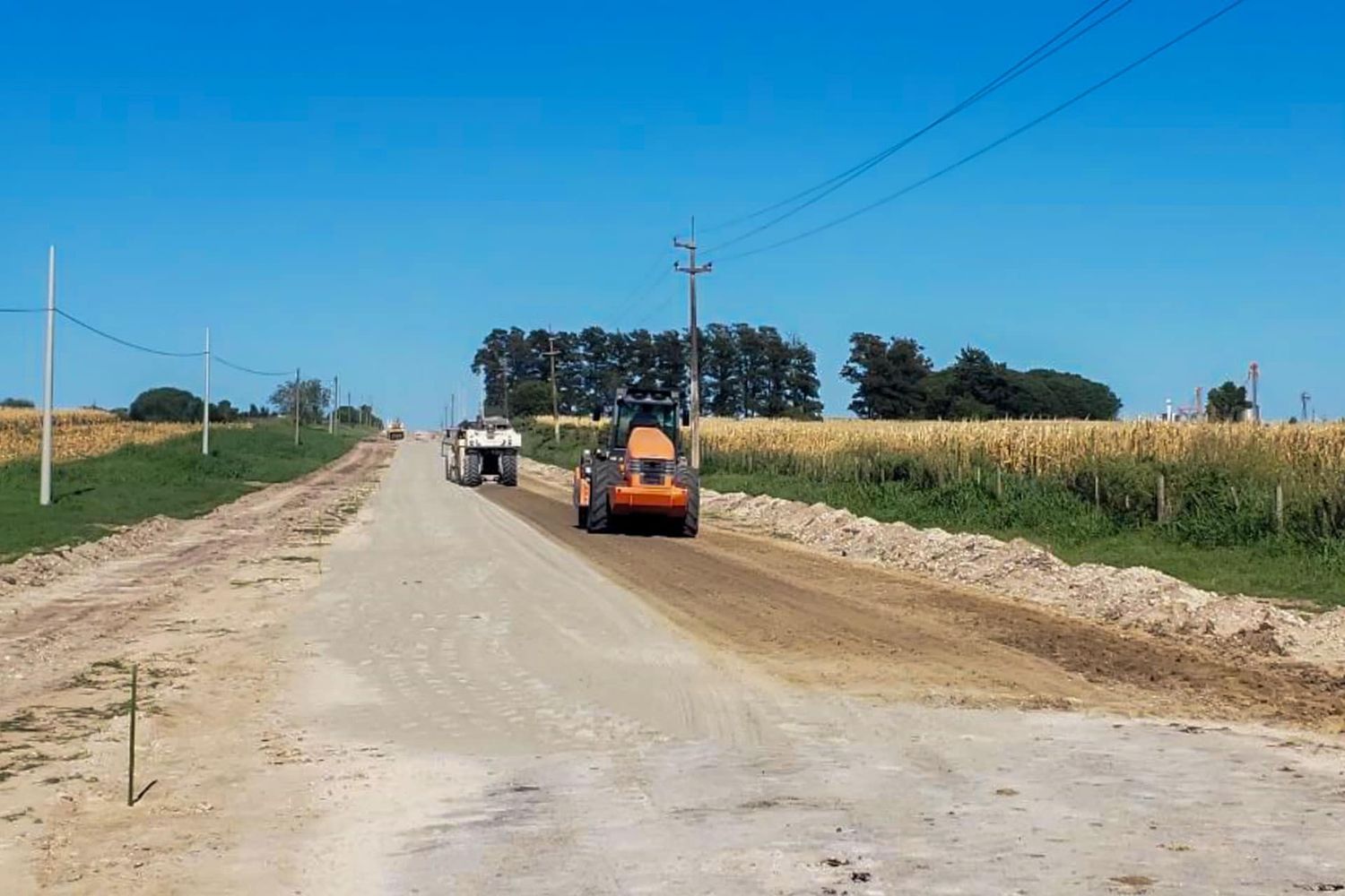 Continúan las tareas de reconstrucción del acceso a Aldea Protestante