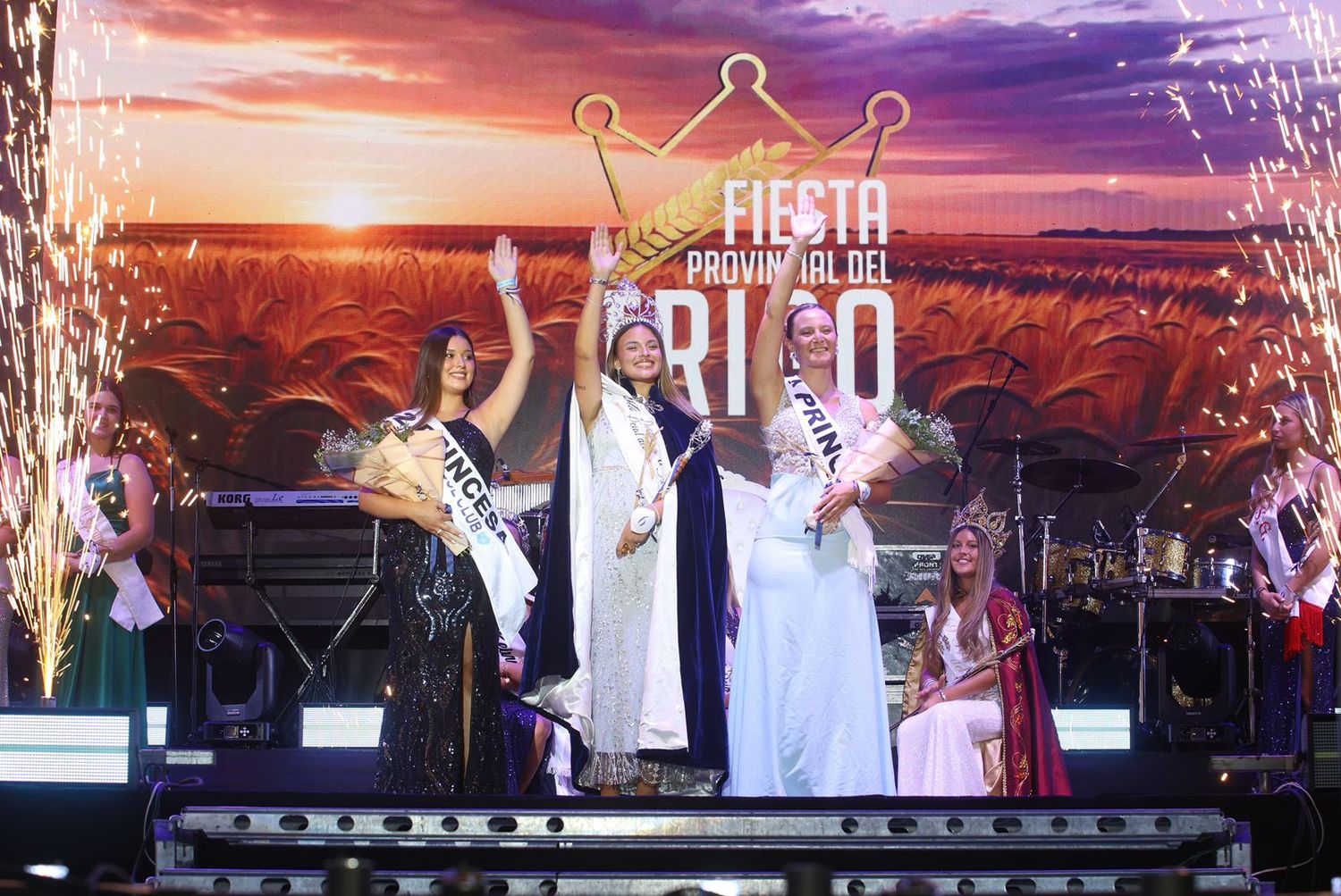 La sanvicentina Milena Rossi fue electa como 1° princesa en la Fiesta Provincial del Trigo