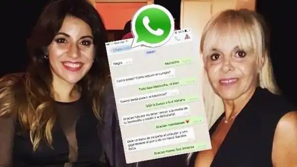 Gianinna Maradona mostró un chat privado con su mamá