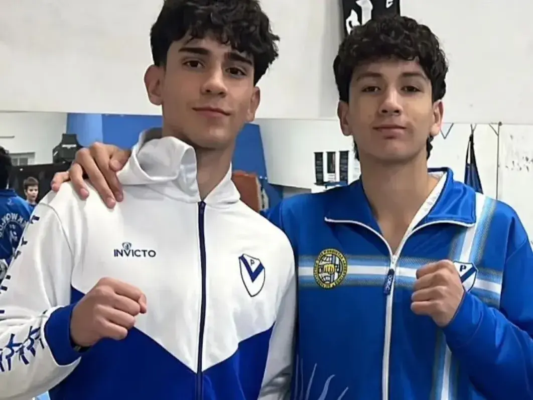 Santino Valler y Benjamín Waingart , los taekwonditas de Peñarol preseleccionados. Foto:IG  penarol_rafaela