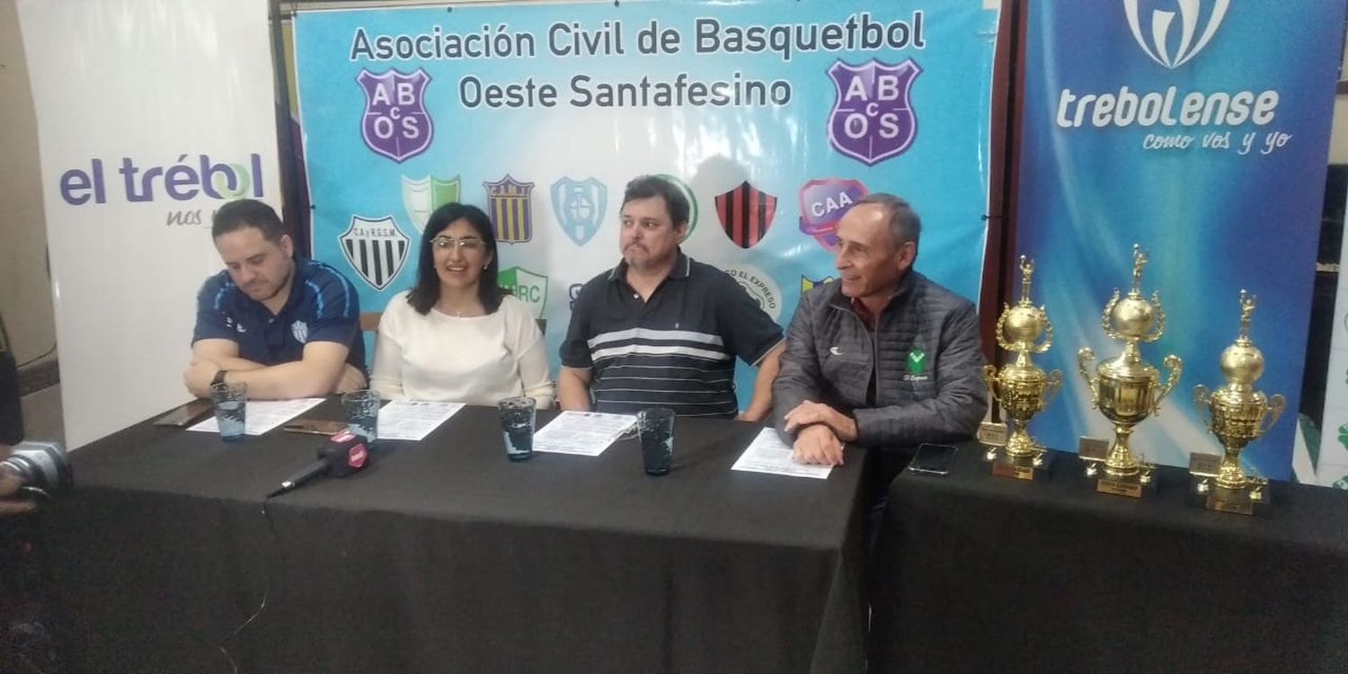 Autoridades en la presentación del torneo