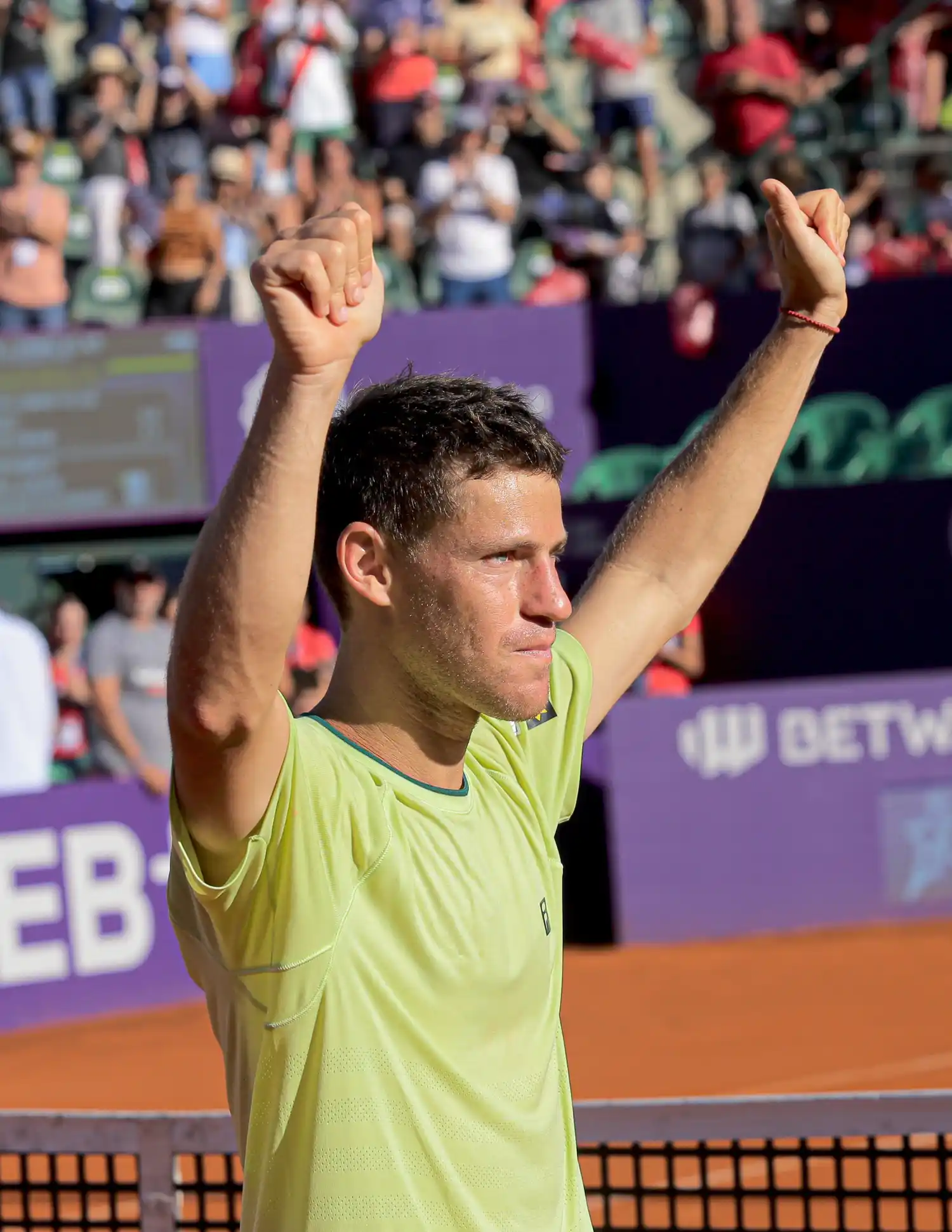 Schwartzman se despidió ante su público.