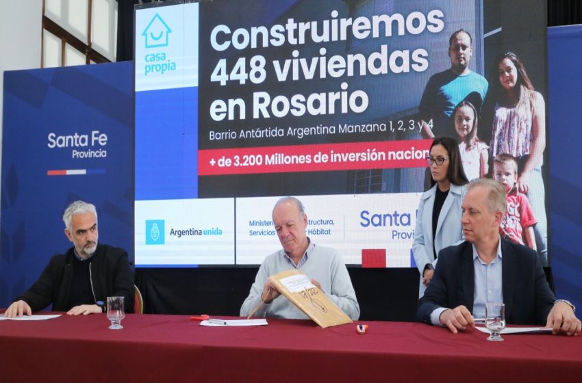 La provincia licitó la construcción de más de 400 viviendas en Rosario