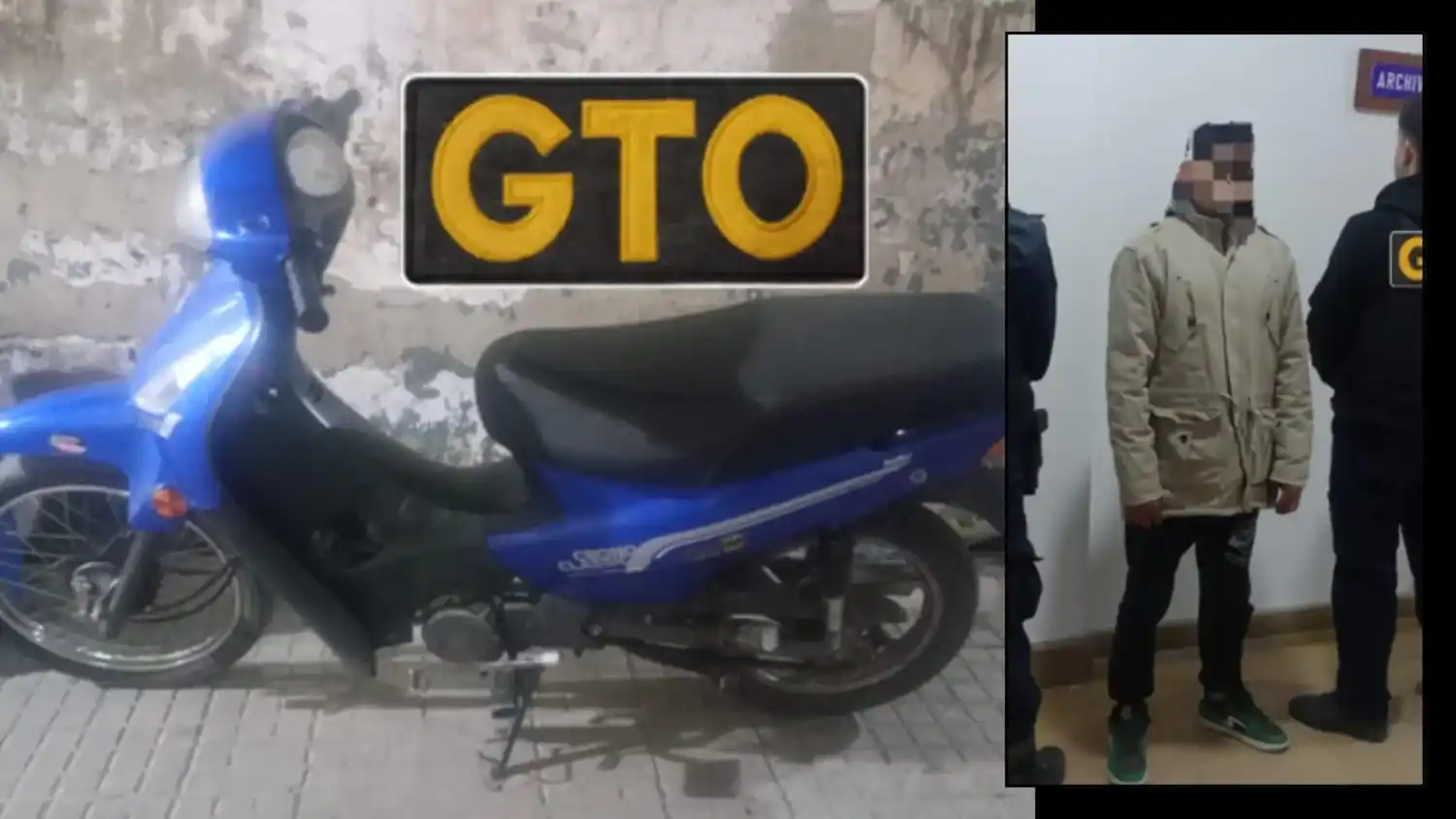 Entre los elementos secuestrados se pudo dar con la moto utilizada por el autor del robo.