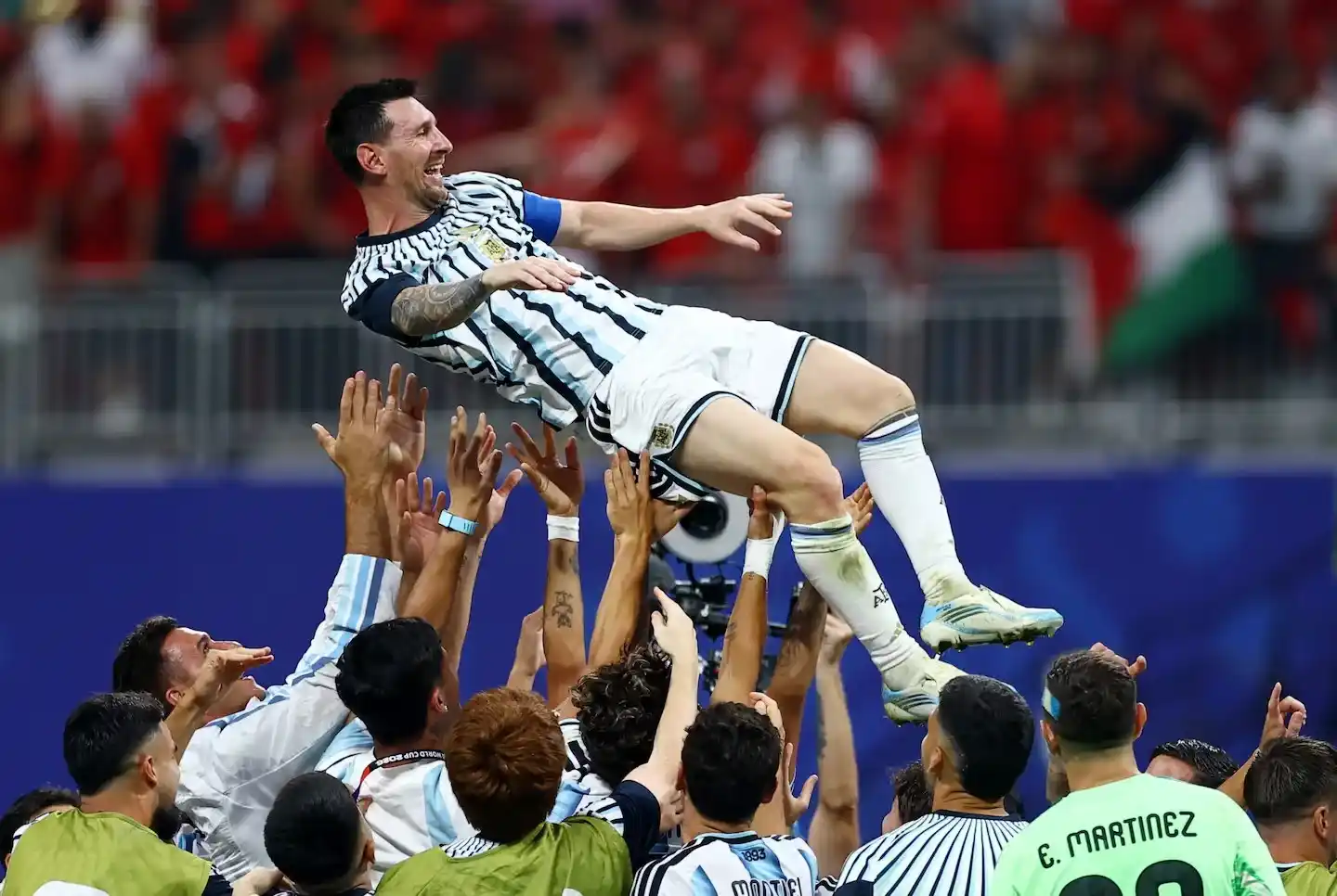 En la zona mixta, el capitán calificó como “una locura” la exigencia que implica disputar una Copa del Mundo.