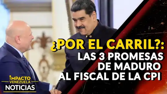 ¿POR EL CARRIL? Las tres promesa de Maduro al fiscal de la CPI – VIDEO
