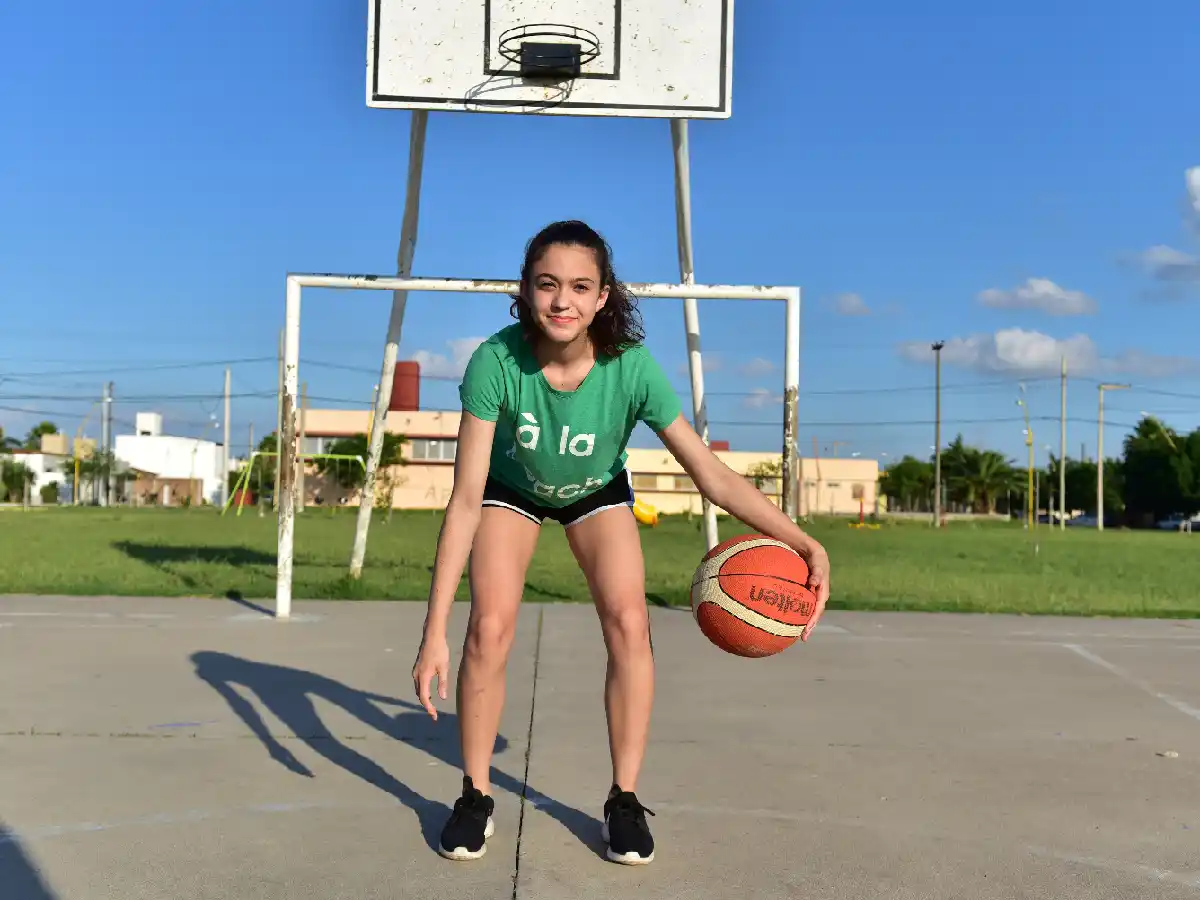 Martina y su pasión por el básquet