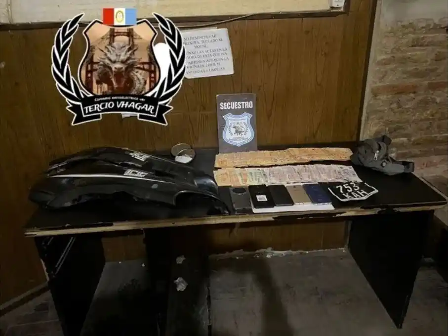 material incautado en robo de outlet