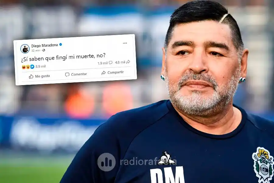 Hackearon la cuenta de Diego Maradona en Facebook y publicaron extraños mensajes