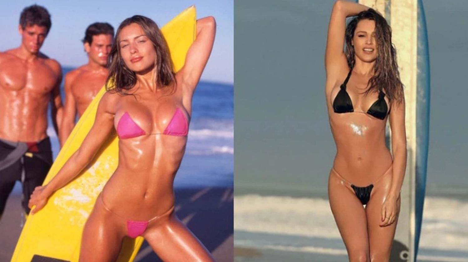Pampita hizo unas fotos con la misma bikini que la lanzó a la fama