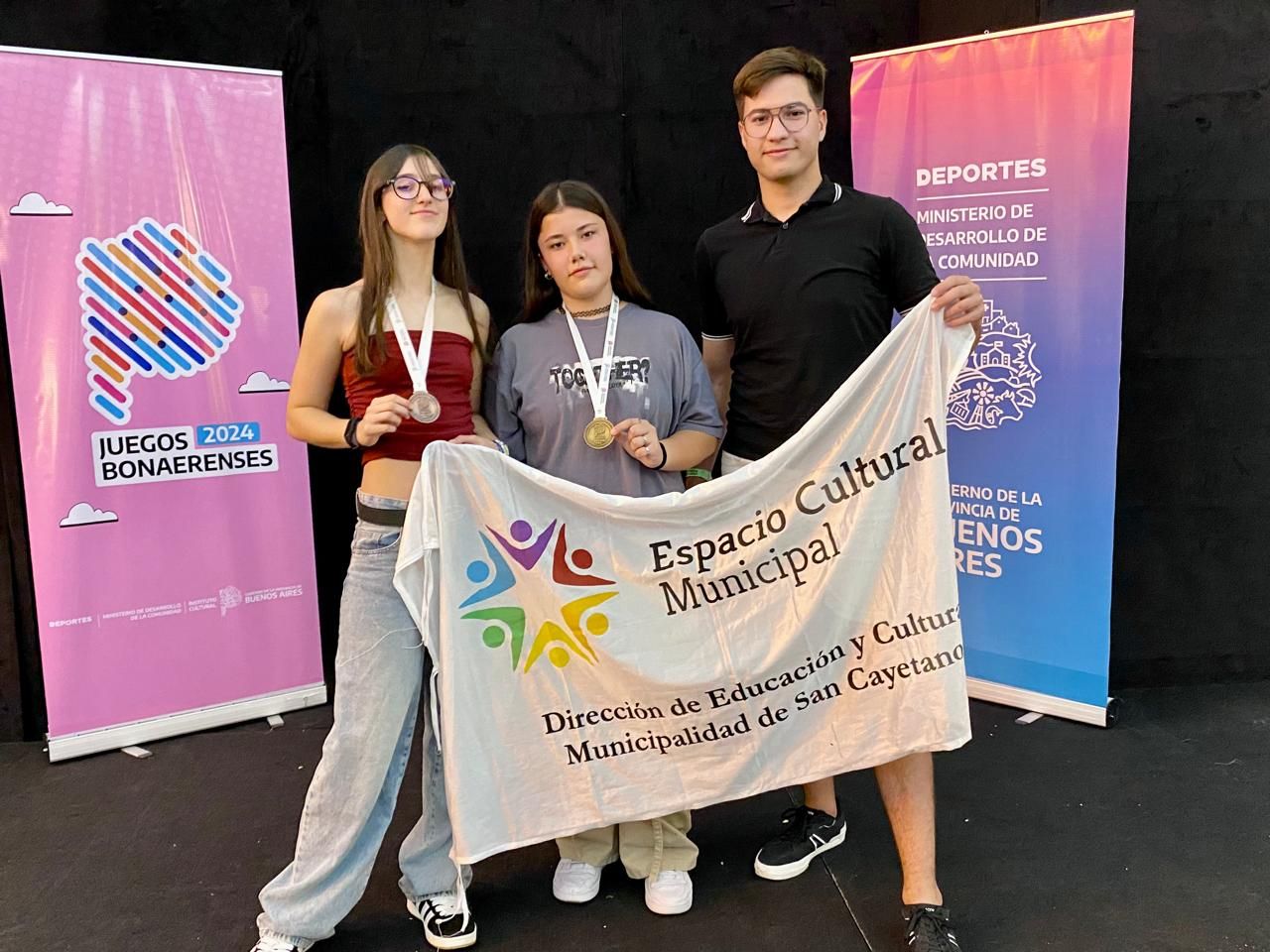 Llegaron las primeras medallas para San Cayetano en los Bonaerenses