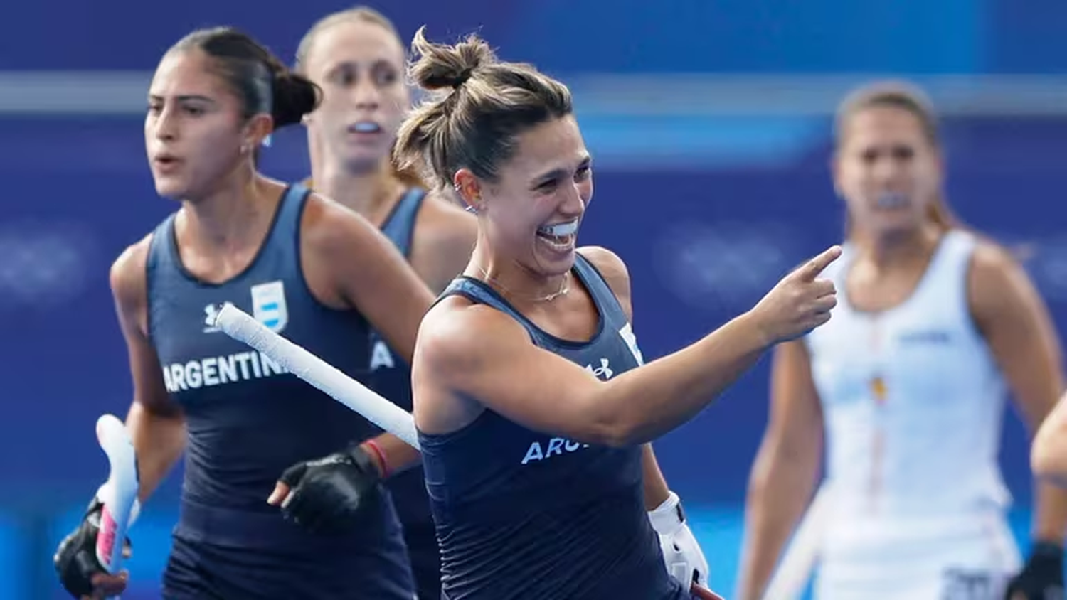 Agos Gorzelany marcó el primer gol de Argentina (REUTERS/Adnan Abidi)